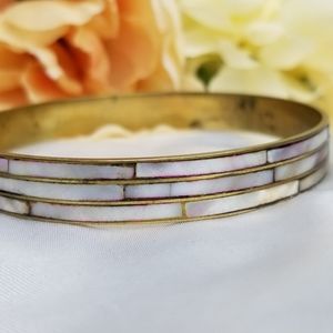 Bronze hoop bracelet